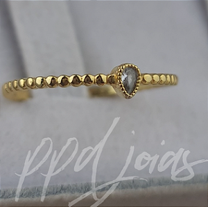 Solitário Bolinha - Ouro 18k