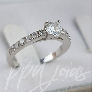 Solitário Iris - Ouro 18k BRANCO