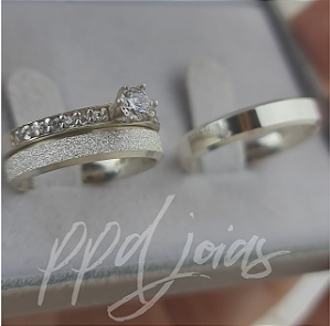 Kit de compromisso Itália Mix (4mm)- Prata 950