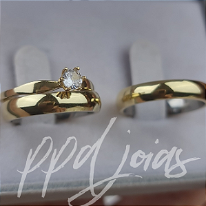 Kit casamento Tradicional (4mm) - Moeda Antiga
