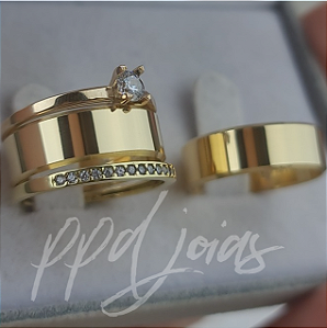 Par de Alianças Itália (6,5mm) - Ouro 18k