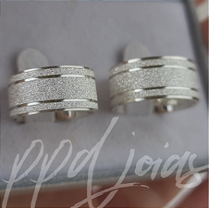 Par de Alianças Nara (10mm) - Prata 950