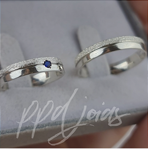 Par de Alianças Sea You (4mm) - Prata 950