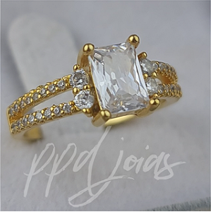 Solitário Kate Delux - Ouro 18k