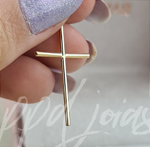 Pingente Cruz Palito - Ouro 18k