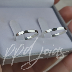 Par de Aliança Milão (2mm) - Prata 950