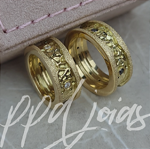 Alianças Bulgaria Radive (8mm) - Ouro 18k