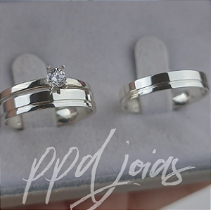 Kit compromisso Vivar (4mm) - Prata 950