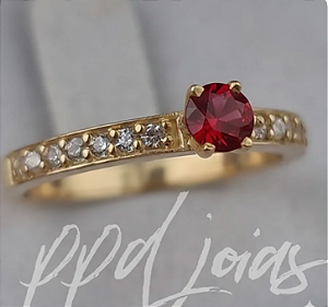 Solitário Raven Vermelho - Moeda Antiga