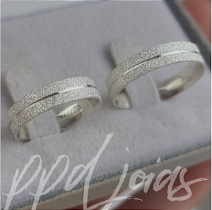 Par de Aliança Zâmbia Chiu (4mm) - Prata 950