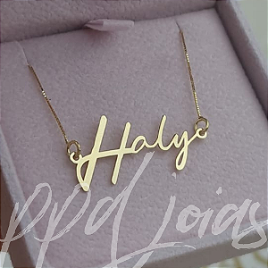 Colar com Nome  Ouro 18k