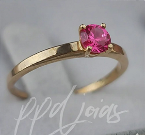 Solitário Lirio Slim Rosa - Moeda Antiga