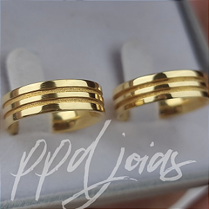 Alianças Khalifa (6mm) - Ouro 18k