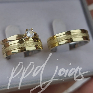 Kit de casamento Salvador (6mm) - Moeda Antiga