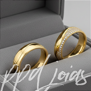 Alianças Nenúfar (6mm) Ouro 18k