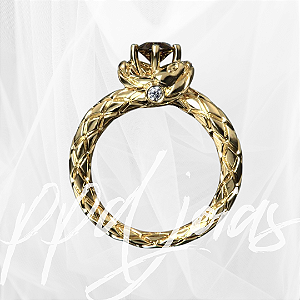 Anel Cobra Serpente Formatura Ouro 18k