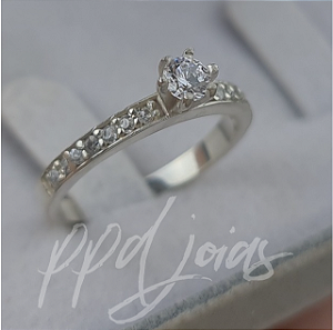 Solitário Raven New - Prata 950