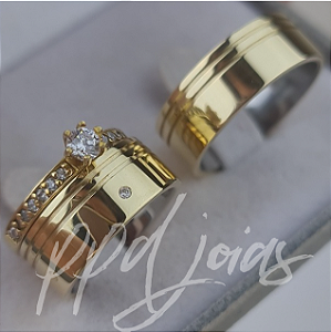 Kit de casamento Melin (8mm) - Moeda antiga