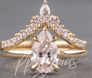 Conjunto Aneis Princesa Aurora - Ouro 18k