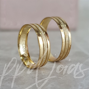 Alianças Roma - Ouro 18k