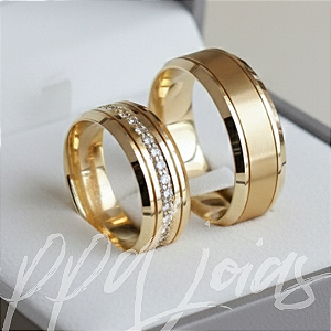 Alianças Mumbai (6mm) Ouro 18k