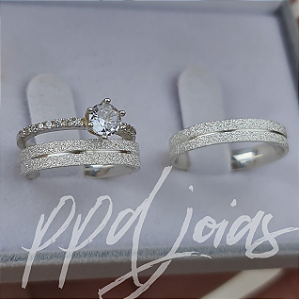 Kit Compromisso Zâmbia (4mm) - Prata 950