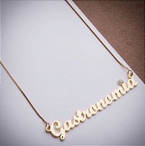 Colar Ouro 18k Formatura Gastronomia