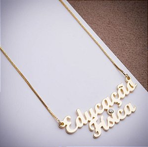 Colar Ouro 18k Formatura Ed. Fisica