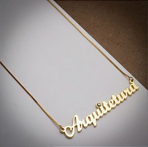 Colar Ouro 18k Formatura Arquitetura