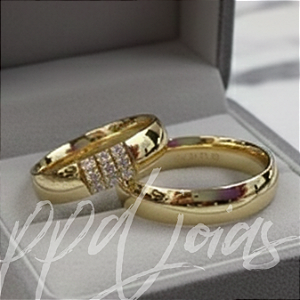 Alianças Tradicional Guaruz (5mm) Ouro 18k