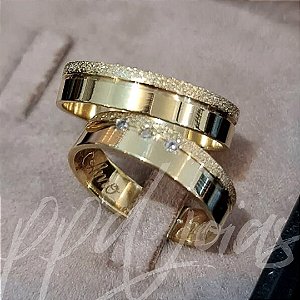 Alianças Triedi - Ouro 18k