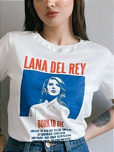 Tshirt Algodao Lana Del Rey Branca