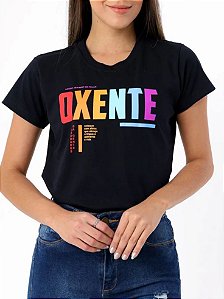 Tshirt Algodao Oxente Preta