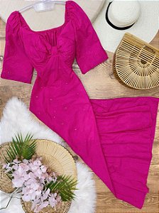 Vestido Longuete Lese Sabrina Pink