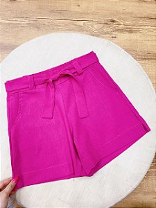 Short Linho Taina Pink