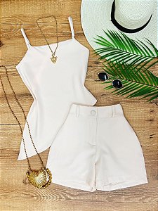 Conjunto Short e Cropped Isadora Palha