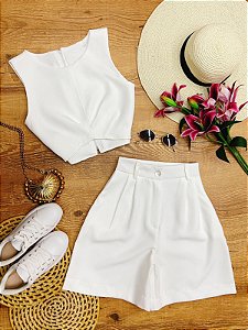 Conjunto Shorts e Cropped Natalia Branco