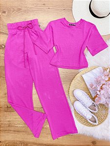 Conjunto Moletinho Zafira Pink