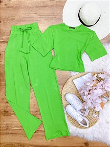 Conjunto Moletinho Zafira Verde Primavera