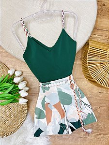 Conjunto Short e Blusa Esfera Verde Floresta