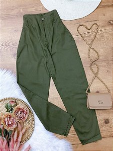 Calca Zara Sarja Verde Militar