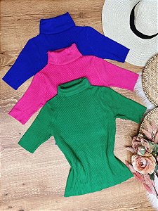 Blusa Tricot Modal Com Gola Barbara