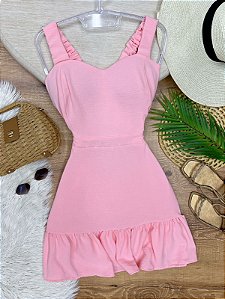 Vestido Babado Duda Rose