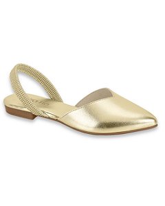 Mule Feminino Beira Rio Elastico Dourado 413444619