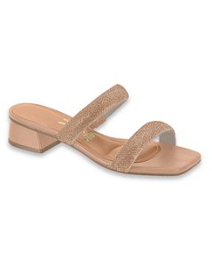 Sandália Tamanco Feminino Casual Social Com Strass Vizzano 6454122