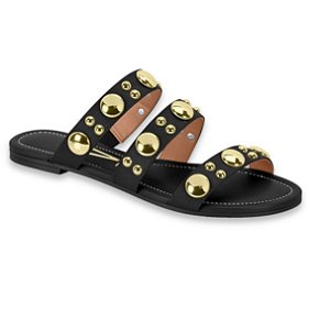 Tamanco Feminino Rasteira Vizzano Preto Pedraria Dourado 62351701