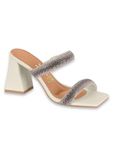 Tamanco Vizzano Sandália Feminina Brilho Salto 6464137