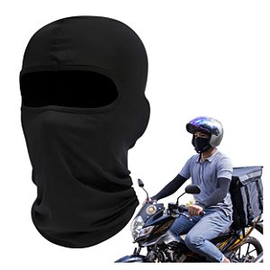 Touca Ninja Balaclava Preta Motoqueiro