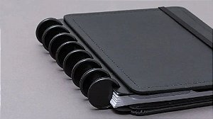 Discos G + Elástico Preto (31mm) para Caderno Inteligente