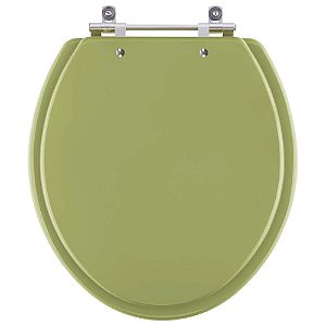 Assento Sanitario Poliester Convencional Oval Verde Itapoa para vaso Celite
